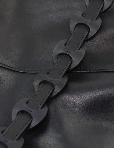 Sac en cuir fait main personnalisé Pamela noir | Atelier Farny