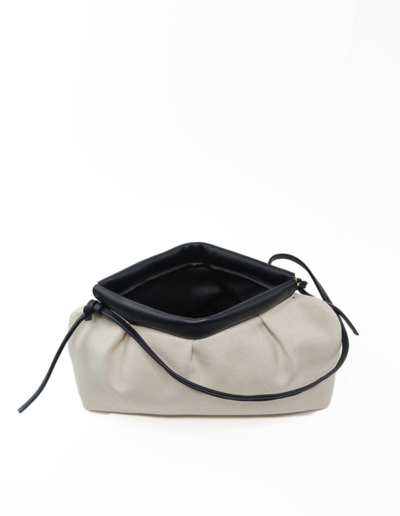 Sac en cuir et toile luxe Paris Coco | Atelier Farny