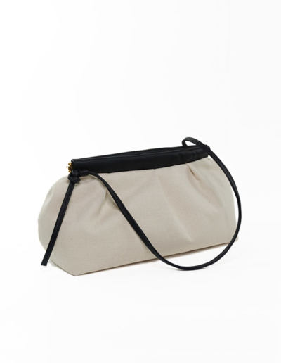 Sac en cuir et toile luxe Paris Coco | Atelier Farny