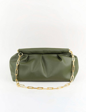 Sac à main cuir souple Coco Kaki